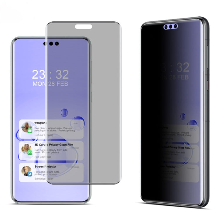 imak No Edge Version 3D Curved Privacy Full Screen Tempered Glass Film, For Huawei Mate 60 RS Ultimate, For Huawei Mate 60 Pro