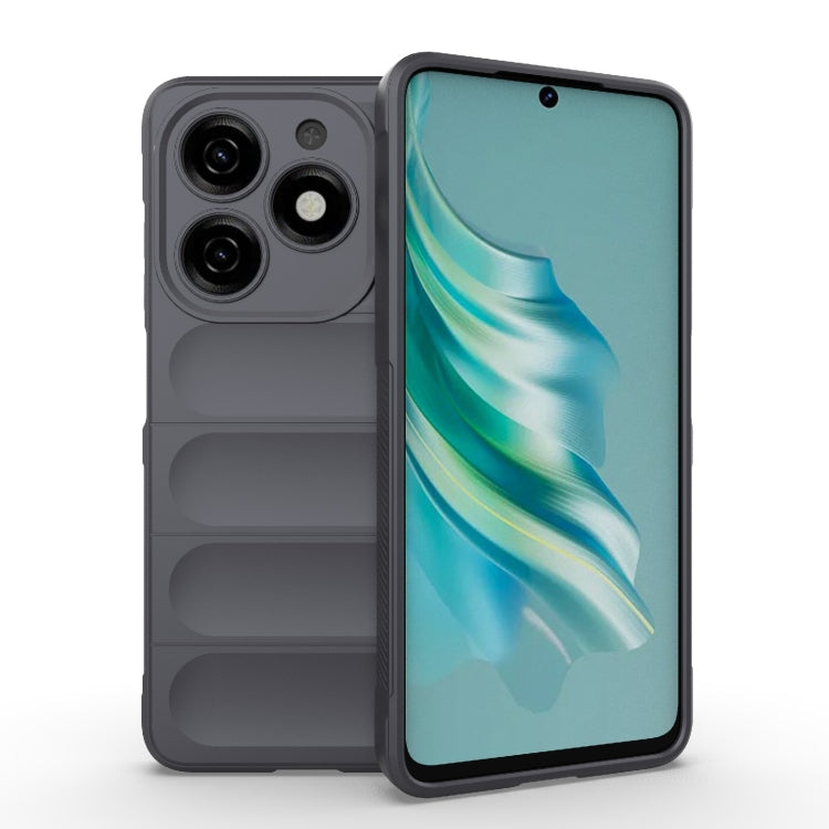 Charcoal TPU flannel phone case with raised camera and side grip cutouts