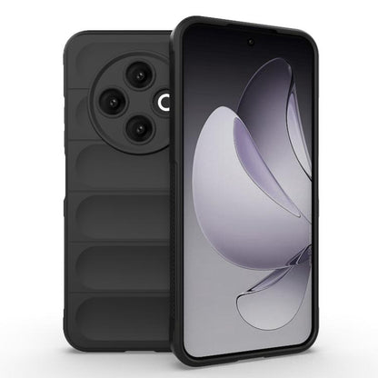 Magic Shield TPU + flannel phone case in black, with cutouts for camera and buttons.