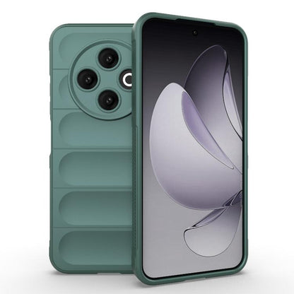 Magic Shield TPU + flannel phone case in teal green, with cutouts for camera and buttons.