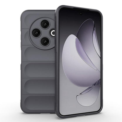 Magic Shield TPU flannel phone case, dark charcoal dual-layer protective cover