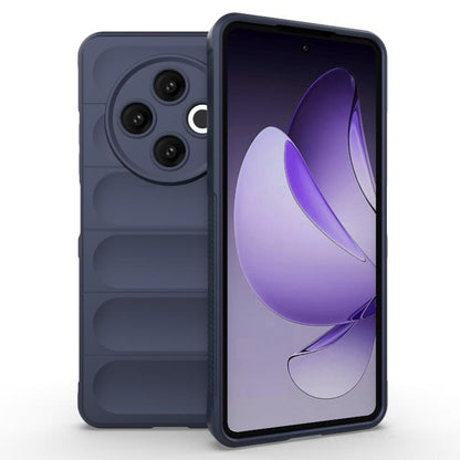 Magic Shield TPU + flannel phone case in dark navy, with cutouts for camera and buttons.