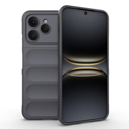 Magic Shield TPU phone case with flannel lining, dark gray, card-slot design