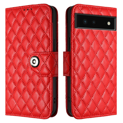 Rhombic Texture Flip Leather Phone Case with Lanyard, For Google Pixel 6, For Google Pixel 5a, For Google Pixel 5 XL / Pixel 4a 5G, For Google Pixel 5