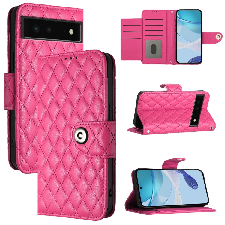 Rhombic Texture Flip Leather Phone Case with Lanyard, For Google Pixel 6, For Google Pixel 5a, For Google Pixel 5 XL / Pixel 4a 5G, For Google Pixel 5