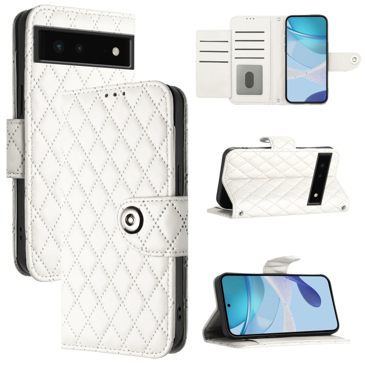 Rhombic Texture Flip Leather Phone Case with Lanyard, For Google Pixel 6, For Google Pixel 5a, For Google Pixel 5 XL / Pixel 4a 5G, For Google Pixel 5