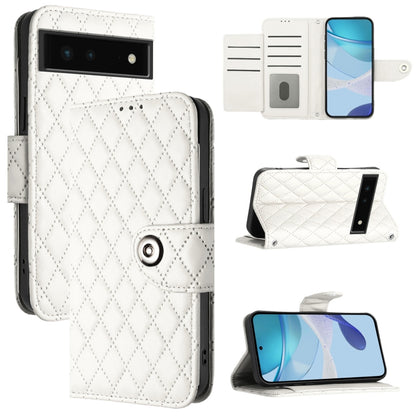 Rhombic Texture Flip Leather Phone Case with Lanyard, For Google Pixel 6, For Google Pixel 5a, For Google Pixel 5 XL / Pixel 4a 5G, For Google Pixel 5