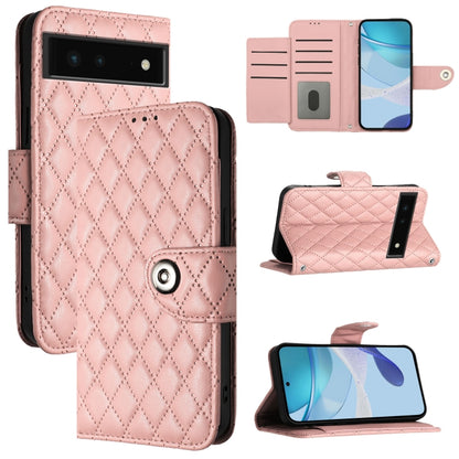 Rhombic Texture Flip Leather Phone Case with Lanyard, For Google Pixel 6, For Google Pixel 5a, For Google Pixel 5 XL / Pixel 4a 5G, For Google Pixel 5