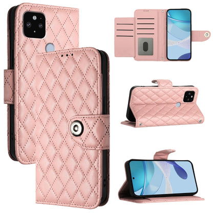 Rhombic Texture Flip Leather Phone Case with Lanyard, For Google Pixel 6, For Google Pixel 5a, For Google Pixel 5 XL / Pixel 4a 5G, For Google Pixel 5