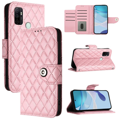 Rhombic Texture Flip Leather Phone Case with Lanyard, For OPPO A53s 4G / A33 2020 4G, For OPPO A11s 4G