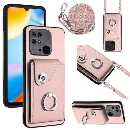 Organ Card Bag Ring Holder Phone Case with Long Lanyard, For Xiaomi Redmi Note 12 5G Global, For Xiaomi Redmi 12C / 11A, For Xiaomi Redmi 10C