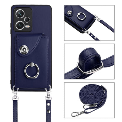 Organ Card Bag Ring Holder Phone Case with Long Lanyard, For Xiaomi Redmi Note 12 5G Global, For Xiaomi Redmi 12C / 11A, For Xiaomi Redmi 10C