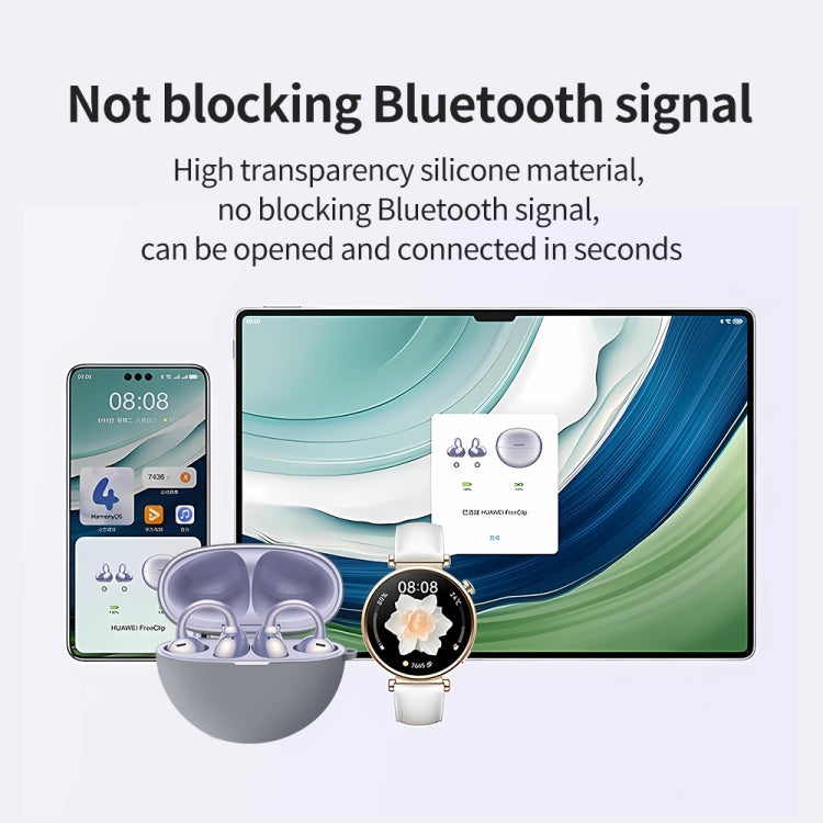 Earphone Liquid Silicone Protective Case, For Huawei FreeClip
