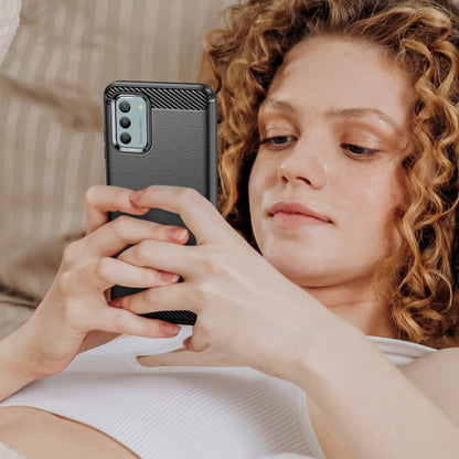 Carbon Fiber Brushed Texture TPU Phone Case, For Nokia G310, For Nokia G42
