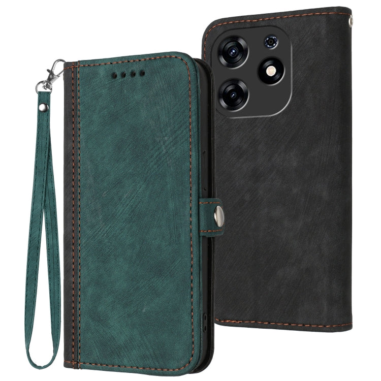 Side Buckle Double Fold Hand Strap Leather Phone Case, For Tecno Spark Go 5G 2025 / Hot 60i 5G, For Tecno Camon 30 Pro, For Tecno Pova 6 Pro, For Tecno Spark 20 Pro, For Tecno Spark 20, For Tecno Spark Go 2024, For Tecno Camon 20 Premier               ...