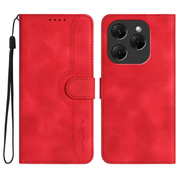 Heart Pattern Skin Feel Leather Phone Case, For Tecno Spark Go 5G 2025 / Hot 60i 5G, For Tecno Camon 30 Pro, For Tecno Pova 6 Pro, For Tecno Spark 20 Pro, For Tecno Spark 20, For Tecno Spark Go 2024, For Tecno Camon 20 Premier                          ...