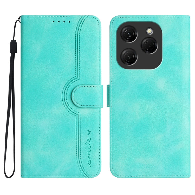 Heart Pattern Skin Feel Leather Phone Case, For Tecno Spark Go 5G 2025 / Hot 60i 5G, For Tecno Camon 30 Pro, For Tecno Pova 6 Pro, For Tecno Spark 20 Pro, For Tecno Spark 20, For Tecno Spark Go 2024, For Tecno Camon 20 Premier                          ...