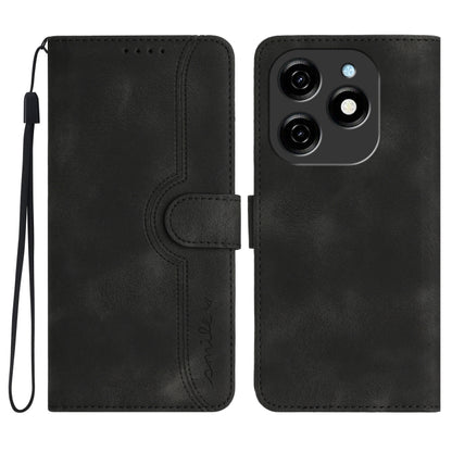 Heart Pattern Skin Feel Leather Phone Case, For Tecno Spark Go 5G 2025 / Hot 60i 5G, For Tecno Camon 30 Pro, For Tecno Pova 6 Pro, For Tecno Spark 20 Pro, For Tecno Spark 20, For Tecno Spark Go 2024, For Tecno Camon 20 Premier                          ...