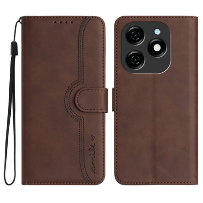 Heart Pattern Skin Feel Leather Phone Case, For Tecno Spark Go 5G 2025 / Hot 60i 5G, For Tecno Camon 30 Pro, For Tecno Pova 6 Pro, For Tecno Spark 20 Pro, For Tecno Spark 20, For Tecno Spark Go 2024, For Tecno Camon 20 Premier                          ...