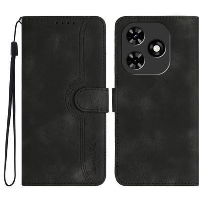 Heart Pattern Skin Feel Leather Phone Case, For Tecno Spark Go 5G 2025 / Hot 60i 5G, For Tecno Camon 30 Pro, For Tecno Pova 6 Pro, For Tecno Spark 20 Pro, For Tecno Spark 20, For Tecno Spark Go 2024, For Tecno Camon 20 Premier                          ...
