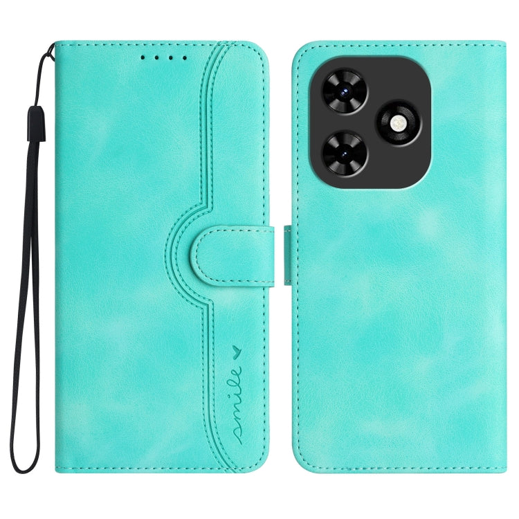 Heart Pattern Skin Feel Leather Phone Case, For Tecno Spark Go 5G 2025 / Hot 60i 5G, For Tecno Camon 30 Pro, For Tecno Pova 6 Pro, For Tecno Spark 20 Pro, For Tecno Spark 20, For Tecno Spark Go 2024, For Tecno Camon 20 Premier                          ...