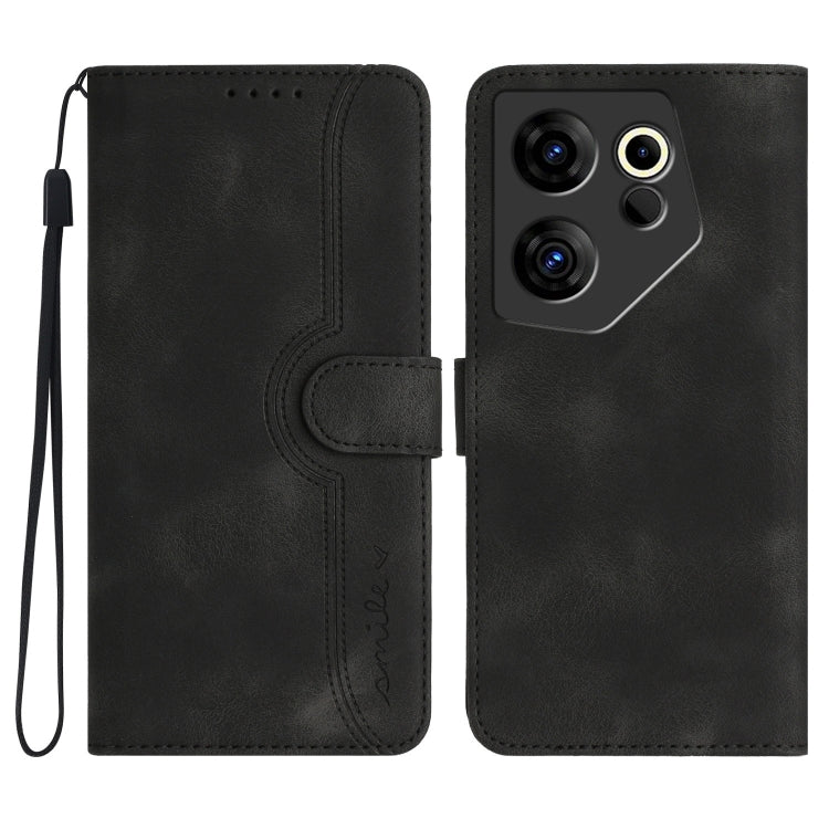 Heart Pattern Skin Feel Leather Phone Case, For Tecno Spark Go 5G 2025 / Hot 60i 5G, For Tecno Camon 30 Pro, For Tecno Pova 6 Pro, For Tecno Spark 20 Pro, For Tecno Spark 20, For Tecno Spark Go 2024, For Tecno Camon 20 Premier                          ...