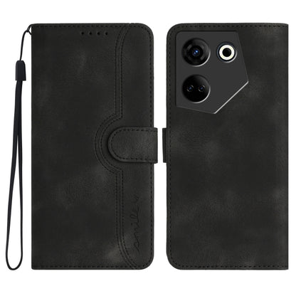 Heart Pattern Skin Feel Leather Phone Case, For Tecno Spark Go 5G 2025 / Hot 60i 5G, For Tecno Camon 30 Pro, For Tecno Pova 6 Pro, For Tecno Spark 20 Pro, For Tecno Spark 20, For Tecno Spark Go 2024, For Tecno Camon 20 Premier                          ...