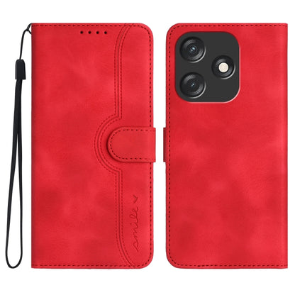 Heart Pattern Skin Feel Leather Phone Case, For Tecno Spark Go 5G 2025 / Hot 60i 5G, For Tecno Camon 30 Pro, For Tecno Pova 6 Pro, For Tecno Spark 20 Pro, For Tecno Spark 20, For Tecno Spark Go 2024, For Tecno Camon 20 Premier                          ...