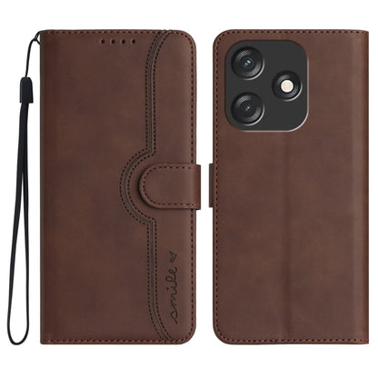 Heart Pattern Skin Feel Leather Phone Case, For Tecno Spark Go 5G 2025 / Hot 60i 5G, For Tecno Camon 30 Pro, For Tecno Pova 6 Pro, For Tecno Spark 20 Pro, For Tecno Spark 20, For Tecno Spark Go 2024, For Tecno Camon 20 Premier                          ...
