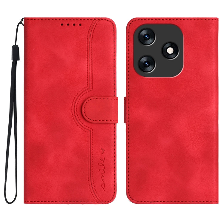 Heart Pattern Skin Feel Leather Phone Case, For Tecno Spark Go 5G 2025 / Hot 60i 5G, For Tecno Camon 30 Pro, For Tecno Pova 6 Pro, For Tecno Spark 20 Pro, For Tecno Spark 20, For Tecno Spark Go 2024, For Tecno Camon 20 Premier                          ...