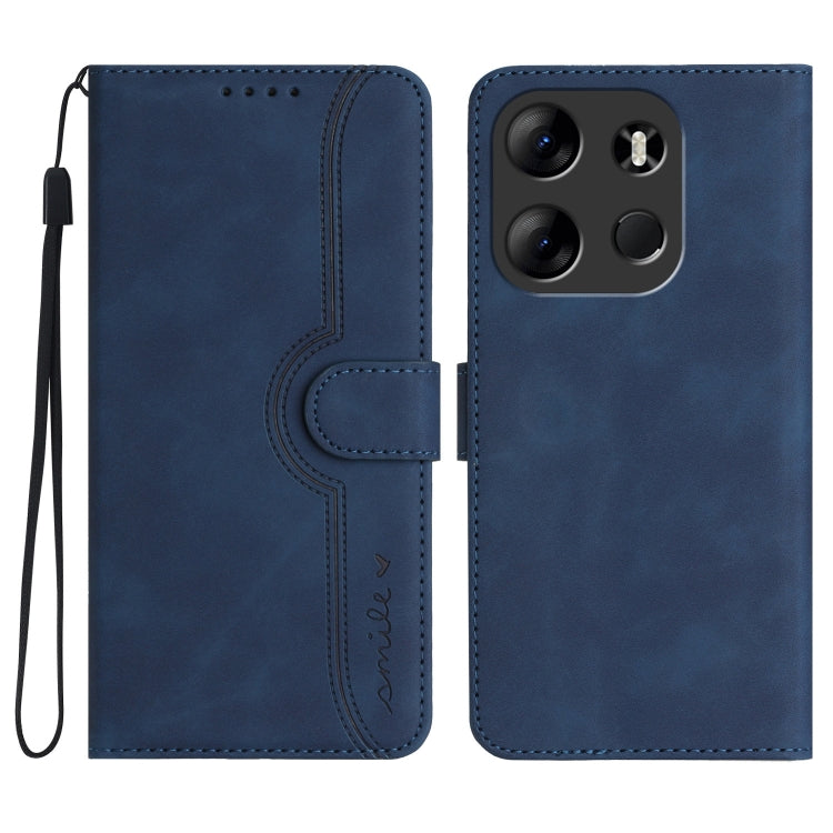 Heart Pattern Skin Feel Leather Phone Case, For Tecno Spark Go 5G 2025 / Hot 60i 5G, For Tecno Camon 30 Pro, For Tecno Pova 6 Pro, For Tecno Spark 20 Pro, For Tecno Spark 20, For Tecno Spark Go 2024, For Tecno Camon 20 Premier                          ...