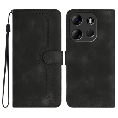 Heart Pattern Skin Feel Leather Phone Case, For Tecno Spark Go 5G 2025 / Hot 60i 5G, For Tecno Camon 30 Pro, For Tecno Pova 6 Pro, For Tecno Spark 20 Pro, For Tecno Spark 20, For Tecno Spark Go 2024, For Tecno Camon 20 Premier                          ...