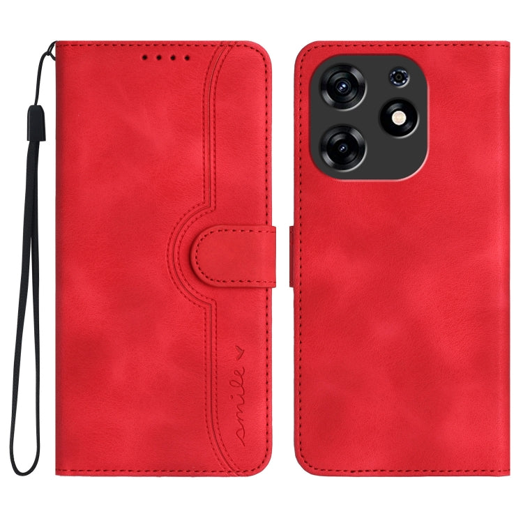 Heart Pattern Skin Feel Leather Phone Case, For Tecno Spark Go 5G 2025 / Hot 60i 5G, For Tecno Camon 30 Pro, For Tecno Pova 6 Pro, For Tecno Spark 20 Pro, For Tecno Spark 20, For Tecno Spark Go 2024, For Tecno Camon 20 Premier                          ...