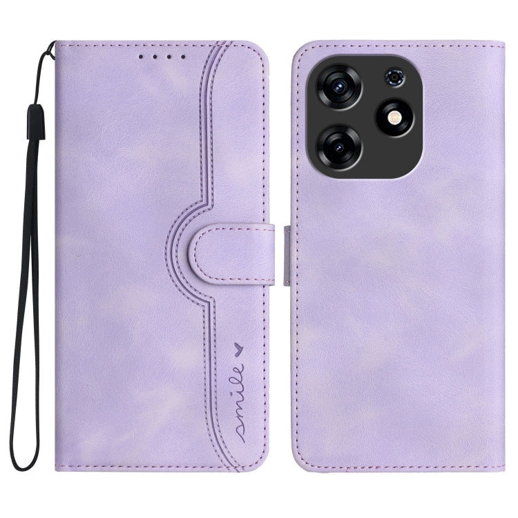 Heart Pattern Skin Feel Leather Phone Case, For Tecno Spark Go 5G 2025 / Hot 60i 5G, For Tecno Camon 30 Pro, For Tecno Pova 6 Pro, For Tecno Spark 20 Pro, For Tecno Spark 20, For Tecno Spark Go 2024, For Tecno Camon 20 Premier                          ...