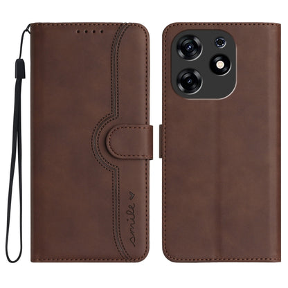 Heart Pattern Skin Feel Leather Phone Case, For Tecno Spark Go 5G 2025 / Hot 60i 5G, For Tecno Camon 30 Pro, For Tecno Pova 6 Pro, For Tecno Spark 20 Pro, For Tecno Spark 20, For Tecno Spark Go 2024, For Tecno Camon 20 Premier                          ...
