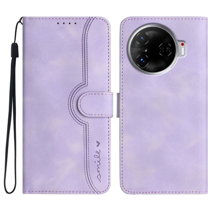 Heart Pattern Skin Feel Leather Phone Case, For Tecno Spark Go 5G 2025 / Hot 60i 5G, For Tecno Camon 30 Pro, For Tecno Pova 6 Pro, For Tecno Spark 20 Pro, For Tecno Spark 20, For Tecno Spark Go 2024, For Tecno Camon 20 Premier                          ...
