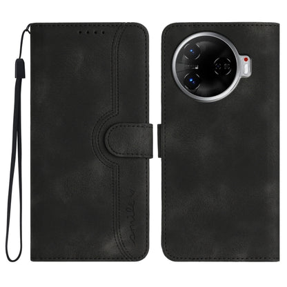 Heart Pattern Skin Feel Leather Phone Case, For Tecno Spark Go 5G 2025 / Hot 60i 5G, For Tecno Camon 30 Pro, For Tecno Pova 6 Pro, For Tecno Spark 20 Pro, For Tecno Spark 20, For Tecno Spark Go 2024, For Tecno Camon 20 Premier                          ...