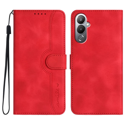 Heart Pattern Skin Feel Leather Phone Case, For Tecno Spark Go 5G 2025 / Hot 60i 5G, For Tecno Camon 30 Pro, For Tecno Pova 6 Pro, For Tecno Spark 20 Pro, For Tecno Spark 20, For Tecno Spark Go 2024, For Tecno Camon 20 Premier                          ...