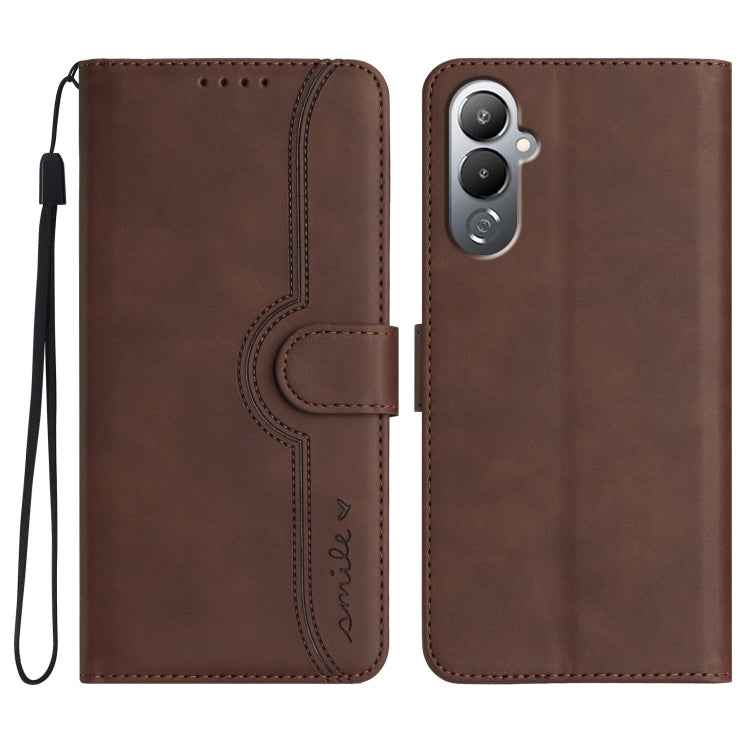 Heart Pattern Skin Feel Leather Phone Case, For Tecno Spark Go 5G 2025 / Hot 60i 5G, For Tecno Camon 30 Pro, For Tecno Pova 6 Pro, For Tecno Spark 20 Pro, For Tecno Spark 20, For Tecno Spark Go 2024, For Tecno Camon 20 Premier                          ...