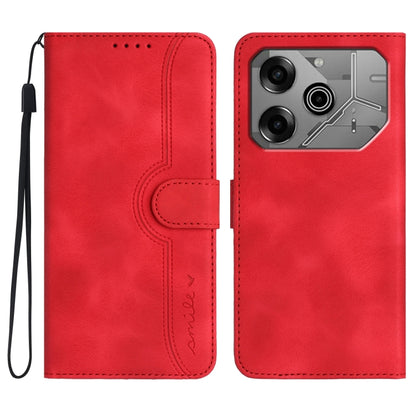 Heart Pattern Skin Feel Leather Phone Case, For Tecno Spark Go 5G 2025 / Hot 60i 5G, For Tecno Camon 30 Pro, For Tecno Pova 6 Pro, For Tecno Spark 20 Pro, For Tecno Spark 20, For Tecno Spark Go 2024, For Tecno Camon 20 Premier                          ...