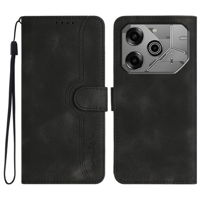 Heart Pattern Skin Feel Leather Phone Case, For Tecno Spark Go 5G 2025 / Hot 60i 5G, For Tecno Camon 30 Pro, For Tecno Pova 6 Pro, For Tecno Spark 20 Pro, For Tecno Spark 20, For Tecno Spark Go 2024, For Tecno Camon 20 Premier                          ...