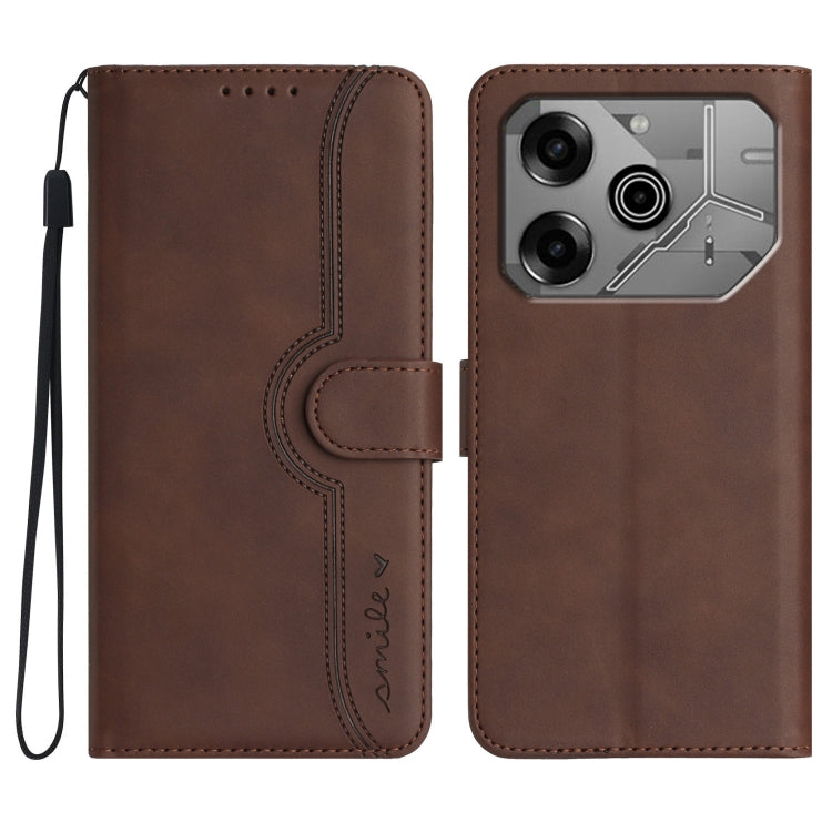 Heart Pattern Skin Feel Leather Phone Case, For Tecno Spark Go 5G 2025 / Hot 60i 5G, For Tecno Camon 30 Pro, For Tecno Pova 6 Pro, For Tecno Spark 20 Pro, For Tecno Spark 20, For Tecno Spark Go 2024, For Tecno Camon 20 Premier                          ...