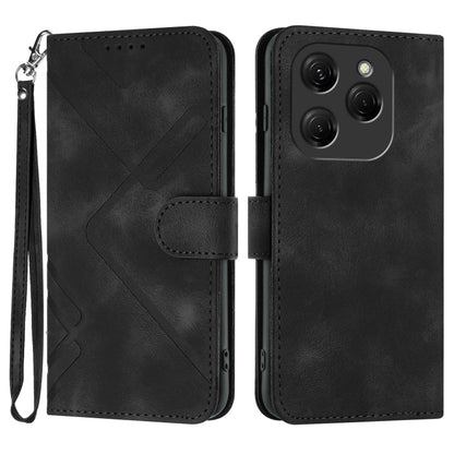 Line Pattern Skin Feel Leather Phone Case, For Tecno Spark Go 5G 2025 / Hot 60i 5G, For Tecno Camon 30 Pro, For Tecno Pova 6 Pro, For Tecno Spark 20 Pro, For Tecno Spark 20, For Tecno Spark Go 2024, For Tecno Camon 20 Premier                           ...