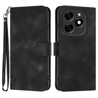 Line Pattern Skin Feel Leather Phone Case, For Tecno Spark Go 5G 2025 / Hot 60i 5G, For Tecno Camon 30 Pro, For Tecno Pova 6 Pro, For Tecno Spark 20 Pro, For Tecno Spark 20, For Tecno Spark Go 2024, For Tecno Camon 20 Premier                           ...