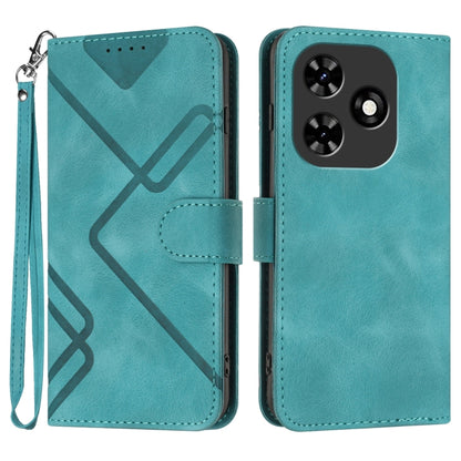 Line Pattern Skin Feel Leather Phone Case, For Tecno Spark Go 5G 2025 / Hot 60i 5G, For Tecno Camon 30 Pro, For Tecno Pova 6 Pro, For Tecno Spark 20 Pro, For Tecno Spark 20, For Tecno Spark Go 2024, For Tecno Camon 20 Premier                           ...
