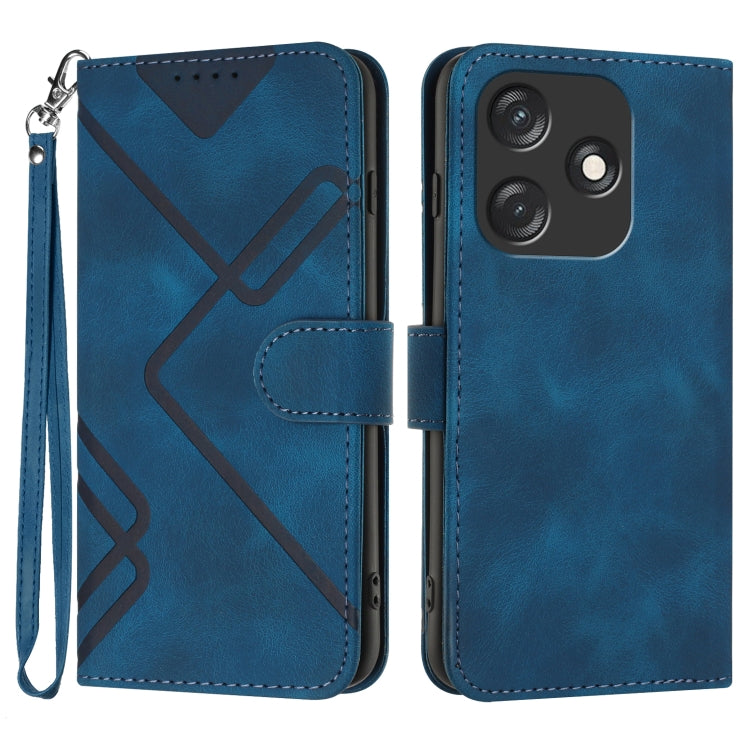 Line Pattern Skin Feel Leather Phone Case, For Tecno Spark Go 5G 2025 / Hot 60i 5G, For Tecno Camon 30 Pro, For Tecno Pova 6 Pro, For Tecno Spark 20 Pro, For Tecno Spark 20, For Tecno Spark Go 2024, For Tecno Camon 20 Premier                           ...