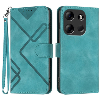 Line Pattern Skin Feel Leather Phone Case, For Tecno Spark Go 5G 2025 / Hot 60i 5G, For Tecno Camon 30 Pro, For Tecno Pova 6 Pro, For Tecno Spark 20 Pro, For Tecno Spark 20, For Tecno Spark Go 2024, For Tecno Camon 20 Premier                           ...