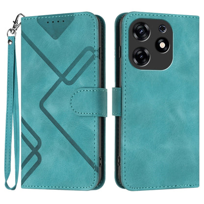 Line Pattern Skin Feel Leather Phone Case, For Tecno Spark Go 5G 2025 / Hot 60i 5G, For Tecno Camon 30 Pro, For Tecno Pova 6 Pro, For Tecno Spark 20 Pro, For Tecno Spark 20, For Tecno Spark Go 2024, For Tecno Camon 20 Premier                           ...