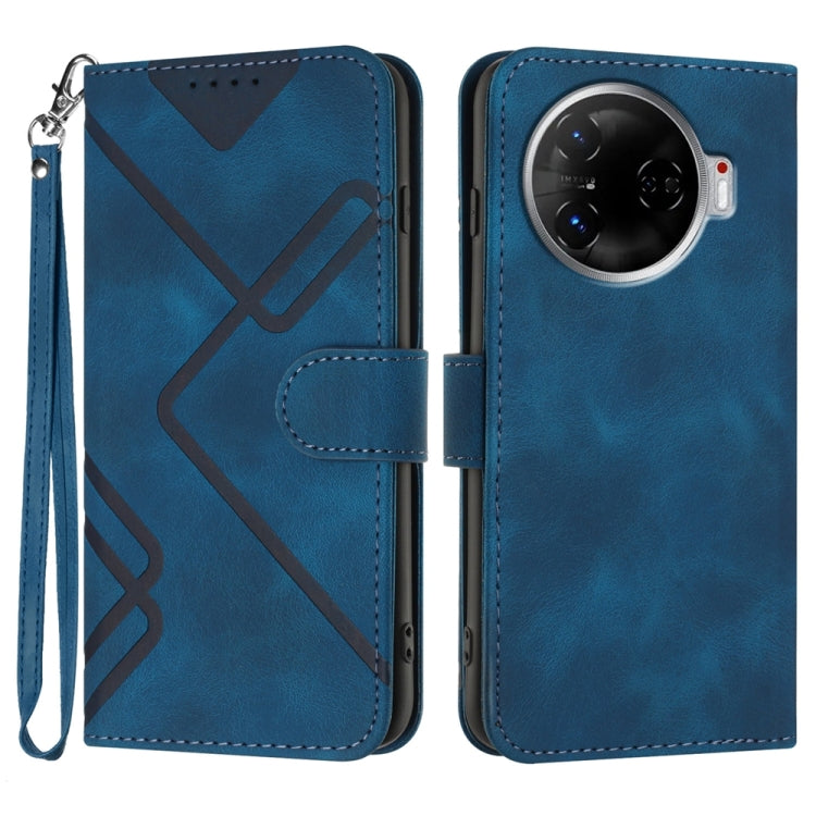Line Pattern Skin Feel Leather Phone Case, For Tecno Spark Go 5G 2025 / Hot 60i 5G, For Tecno Camon 30 Pro, For Tecno Pova 6 Pro, For Tecno Spark 20 Pro, For Tecno Spark 20, For Tecno Spark Go 2024, For Tecno Camon 20 Premier                           ...