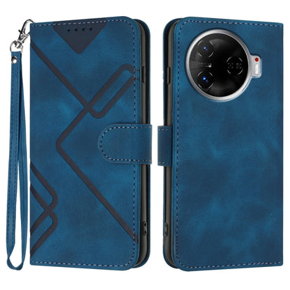 Line Pattern Skin Feel Leather Phone Case, For Tecno Spark Go 5G 2025 / Hot 60i 5G, For Tecno Camon 30 Pro, For Tecno Pova 6 Pro, For Tecno Spark 20 Pro, For Tecno Spark 20, For Tecno Spark Go 2024, For Tecno Camon 20 Premier                           ...